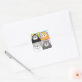 Inhoud Cat Square Stickers (Envelop)