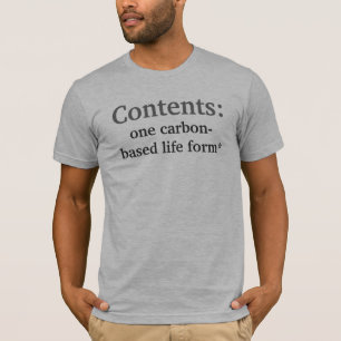 Inhoud, Disclaimer T-shirt