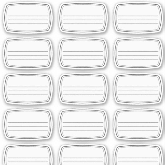 Inhoud-labels Sticker (Voorkant)