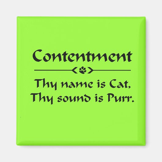 Inhoud uw naam is kat magneet (Voorkant)