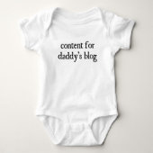 "Inhoud voor papa's blog Romper (Voorkant)