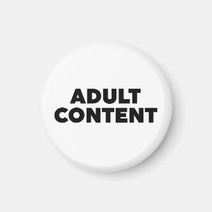 Inhoud voor volwassenen magneet