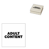 Inhoud voor volwassenen 	rubberstempel (Gestempeld)