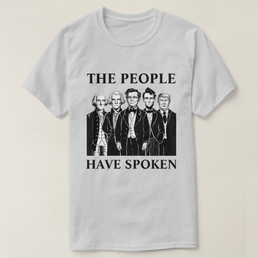 inhuldiging van het president t-shirt (Design voorkant)