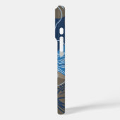 Iniki Point Hawaiian Hibiscus Floral Blue Case-Mate iPhone Case (Achterkant / Links)