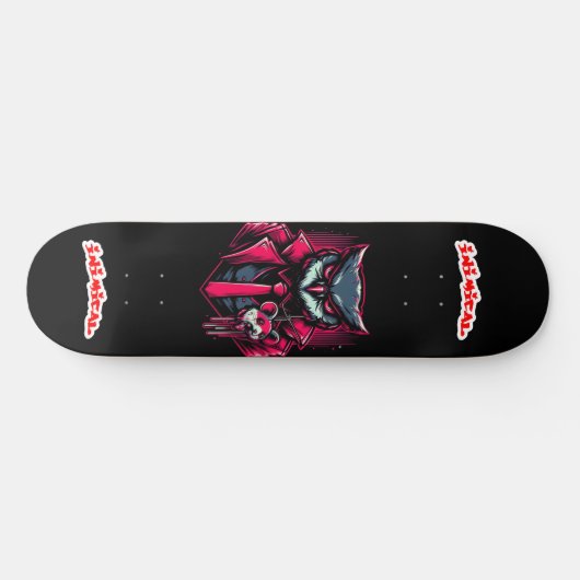 Inimical Apex Predator Series Red Owl Skateboard (Horizontaal)