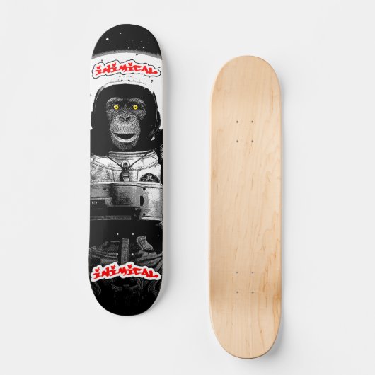 Inimical Astronaut Monkey Skateboard (Voorkant)