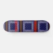 Inimical Blue Paisley Skateboard (Horizontaal)