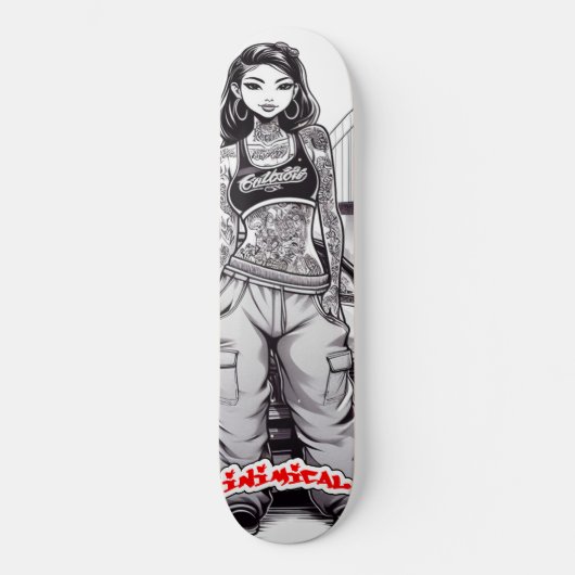 Inimical California Meisje Skateboard (Voorkant)