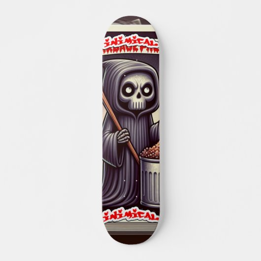 Inimical Cartoon dood Skateboard (Voorkant)