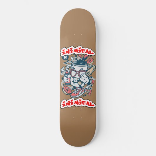 Inimical Coffee Guy Skateboard (Voorkant)