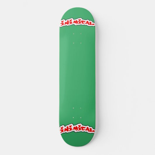 Inimical perfecte groene chroma sleutel skateboard (Voorkant)