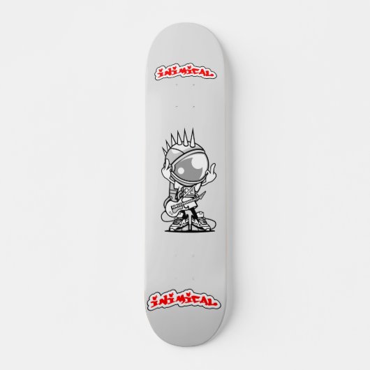Inimical Punk Rock Astronaut Skateboard (Voorkant)