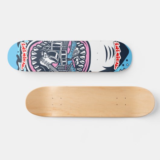 Inimical Rock and Roll Shark Skateboard (Horizontaal)