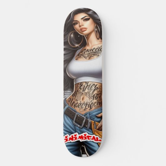 Inimical Rosa Skateboard (Voorkant)
