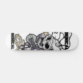 Inimical Skull Punker Skateboard (Horizontaal)