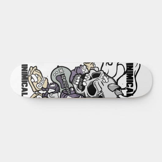 Inimical Skull Punker Skateboard (Horizontaal)