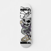 Inimical Skull Punker Skateboard (Voorkant)