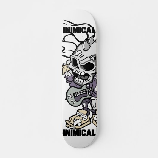 Inimical Skull Punker Skateboard (Voorkant)