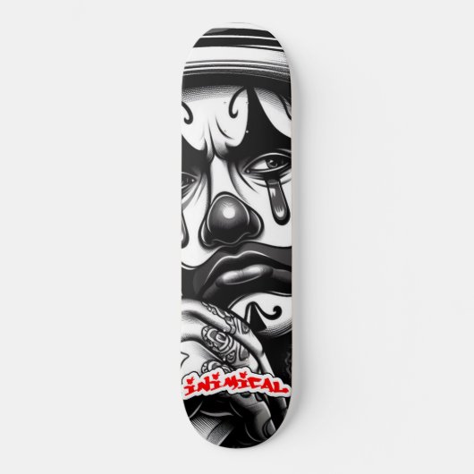 Inimical triest vier uur skateboard (Voorkant)