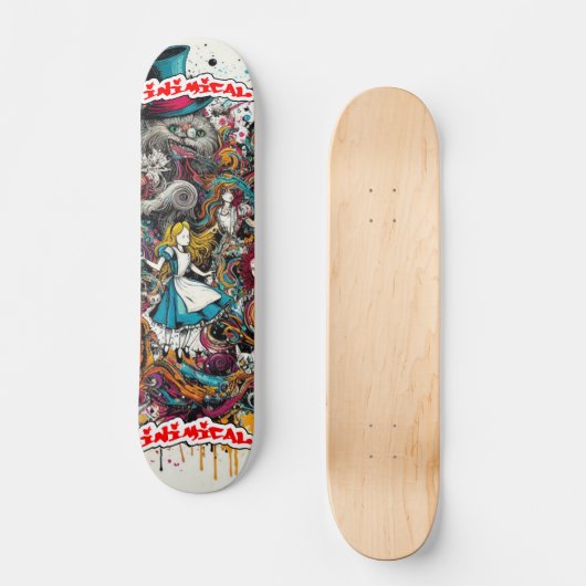 Inimical Trippy Alice Skateboard (Voorkant)