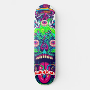 Inimieke groene stress skateboard