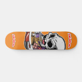 Inimische Ramen Skull Skateboard (Horizontaal)