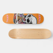 Inimische Ramen Skull Skateboard (Horizontaal)