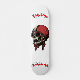 Inimische schedel skateboard