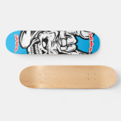 Inimische schedel skateboard (Horizontaal)