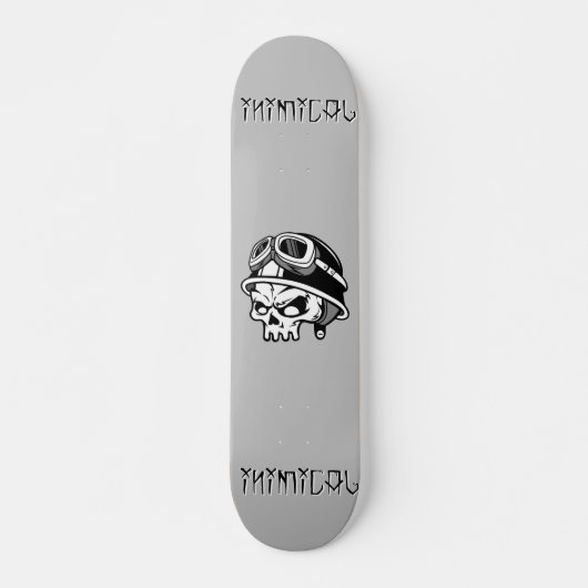 Inimische schedelhelm skateboard (Voorkant)