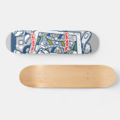 Inimische speelkaart skateboard (Horizontaal)