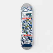 Inimische speelkaart skateboard (Voorkant)