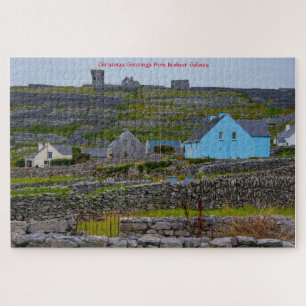 Inisheer Stone Walls Galway Irlande. Jigsaw Puzzle