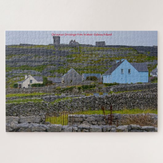 Inisheer Stone Walls Galway Irlande. Jigsaw Puzzle (Horizontal)