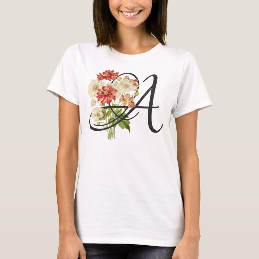 Initiaal A, Anemones T-Shirt (Voorkant)