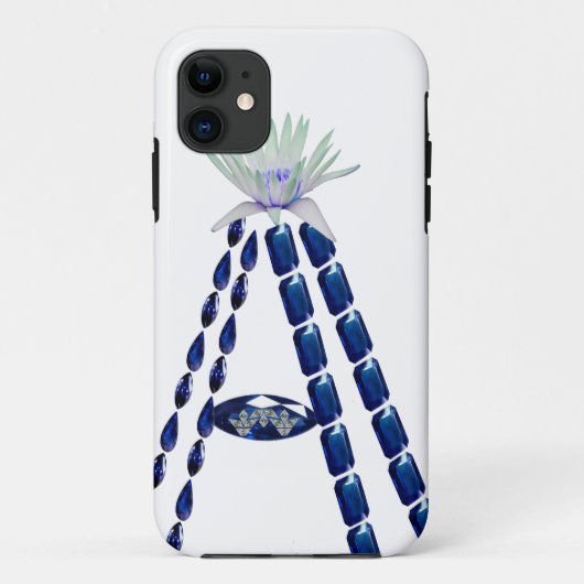 Initiaal A Case-Mate iPhone Case (Achterkant)