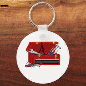 Initiaal A van het Doos van het vaderdag Sleutelhanger (Voorkant)