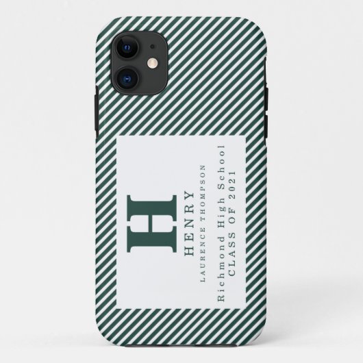 INITIAAL AFSTUDEREN Hoesje-Mate iPhone CASE (Achterkant)