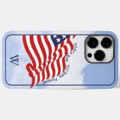 Initiaal: Amerikaanse vlag voor altijd Case-Mate iPhone Case (Achterkant (horizontaal))