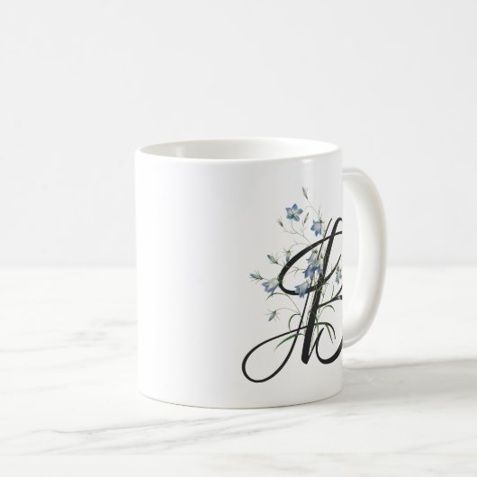 Initiaal B, Mok blauwe gordels koffie (Voorkant rechts)