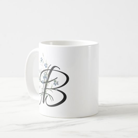 Initiaal B, Mok blauwe gordels koffie (Voorkant links)