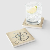 Initiaal B,  Onderzetter van de Blauwhond (Zijkant)