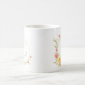 Initiaal bloemenletter Cfloral lijst Koffiemok (Center)