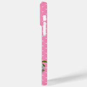 Initiaal Boho Pink polka dots met grilly Case-Mate iPhone Case (Achterkant / Links)
