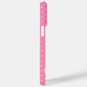 Initiaal Boho Pink polka dots met grilly Case-Mate iPhone Case (Achterkant / Rechts)