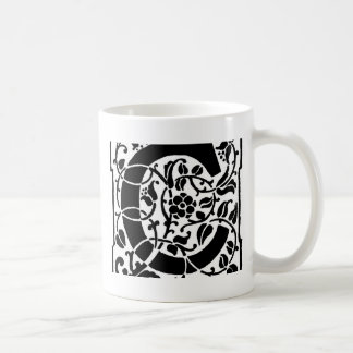 Initiaal C Monogram. Floral Name Gepersonaliseerd  Koffiemok
