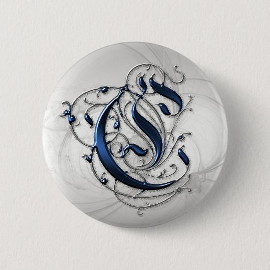  Initiaal C Ronde Button 5,7 Cm (Voorkant)
