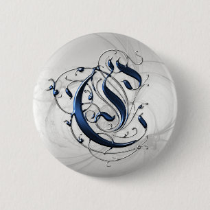 Initiaal C Ronde Button 5,7 Cm