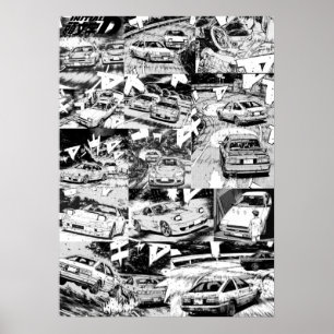 Initiaal D Manga Poster